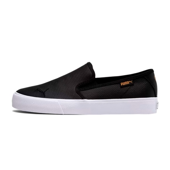 Puma Bari Cat Slip-On Sneakers Black leather - Picture 1 of 9